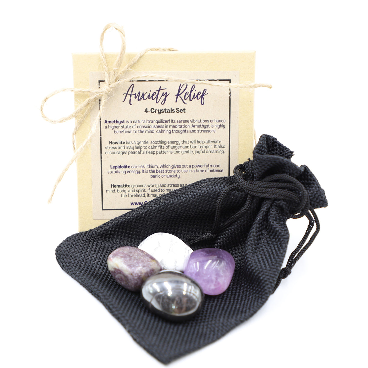 Crystals for Anxiety and Sleep  Anti-Stress Gemstone Therapy Kit