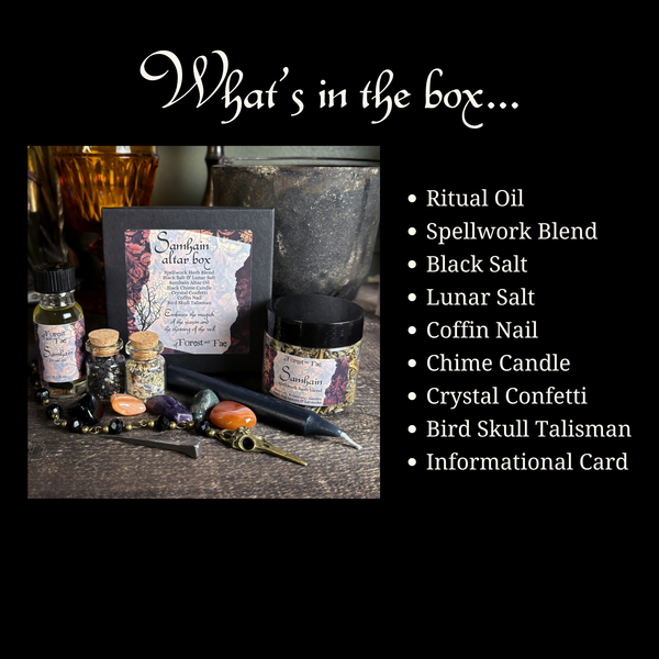 Samhain Altar Box • Witch Kit for Ritual & Spells • Halloween Gift Set  • Ancestry Altar