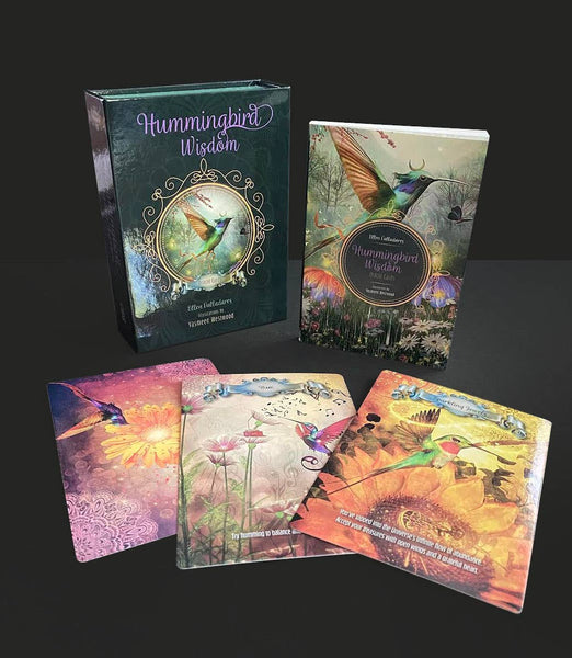 Hummingbird Wisdom Oracle | Mystical World of the Hummingbird | Expanded Messages, Affirmations, and Exercises to Deepen your Personal growth | 44 Card Deck & Booklet