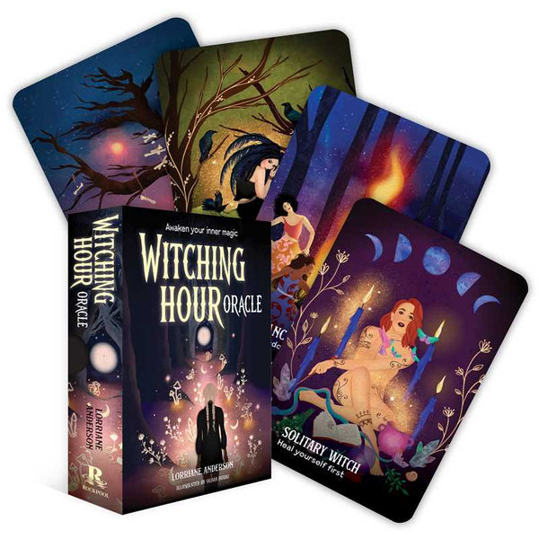 Witching Hour Oracle | Higher Self | Wisdom Courage | Book of Shadows | 39 Card Deck & Booklet