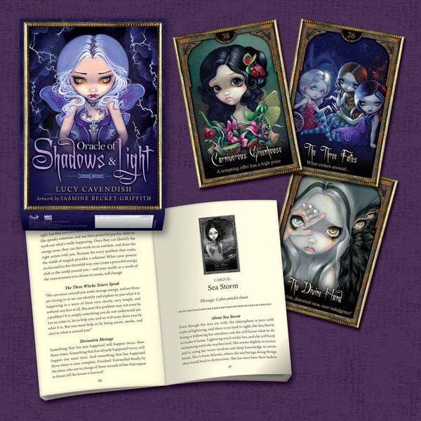 Oracle of Shadows & Light | Fairies, Sassy Witches, Cheeky Ghosts, & Brazen Beings | Magickal Messengers of Mysterious Dreams  | 45 Card Deck & Booklet