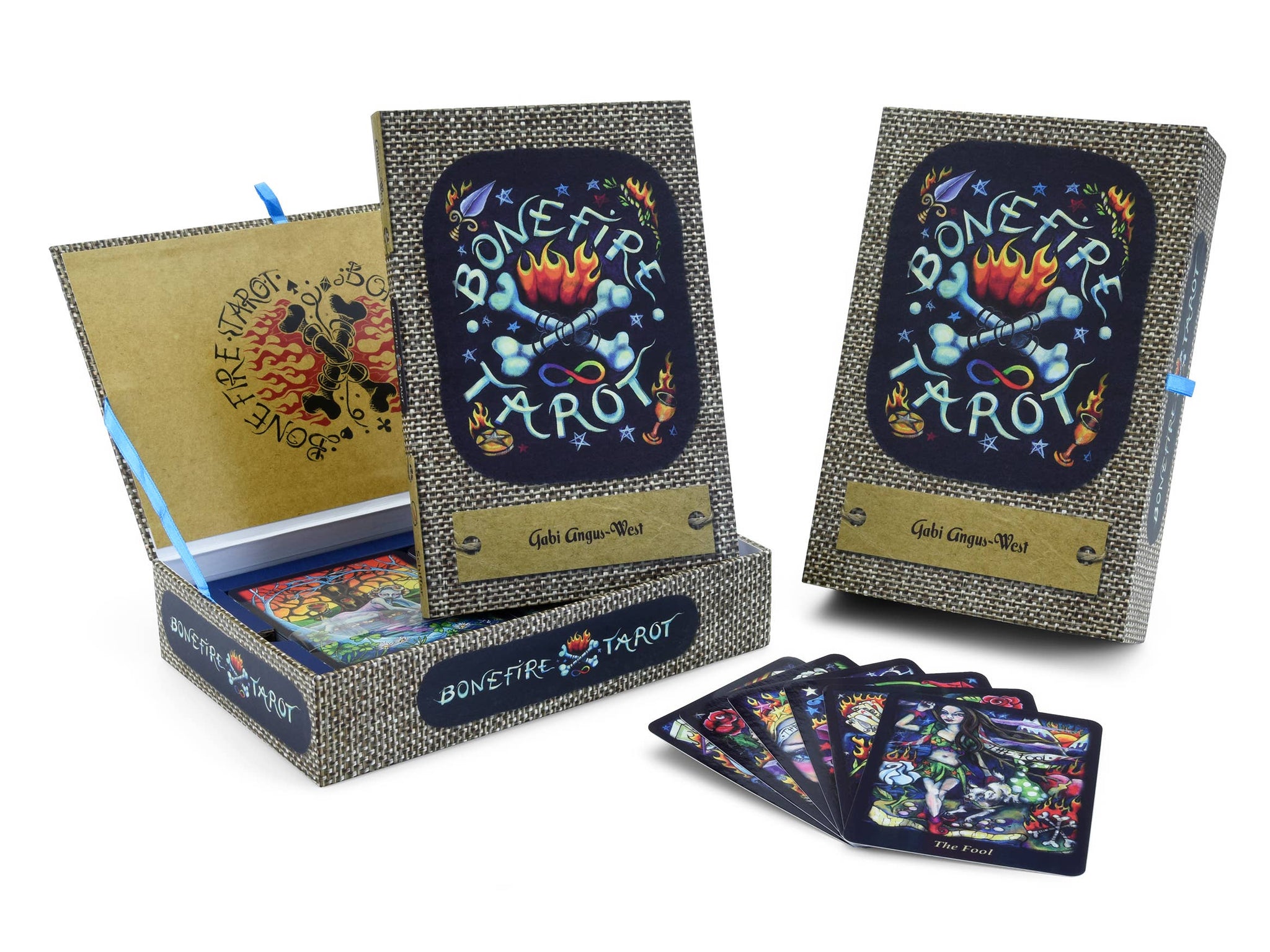 Bonefire Tarot | Inspired by Tattoo Flash of Sailor Jerry Collins | 78 Card Deck & Booklet