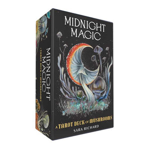 Midnight Magic | Card Deck | Tarot of Mushrooms | Fungi of the Forest | 78 Card Deck & Booklet