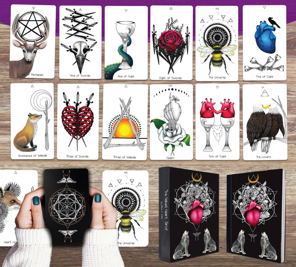 Naked Heart Tarot | Authentic Indie Deck | 79 Card Deck & Booklet