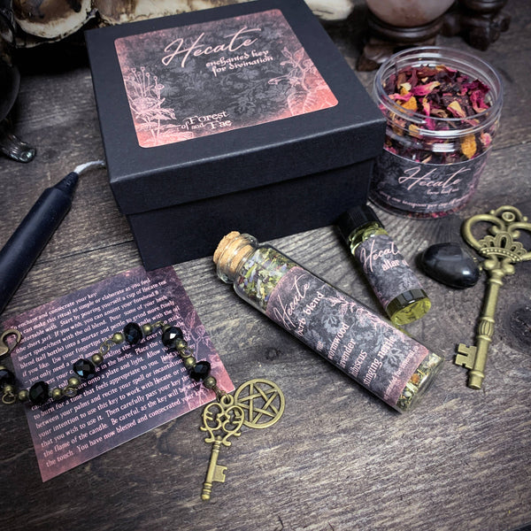 Hecate Enchanted Key DIY Kit • Witch Kit for Ritual & Spells • Skeleton Key