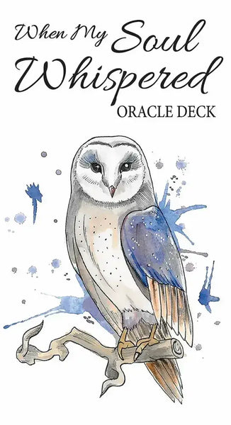 When My Soul Whispered Oracle Deck | Hand-Drawn Water Color Art | Gentle Messages, Mantras, Advice, Affirmations, Light Work, & Shadow Work | 44 Card Deck & Booklet