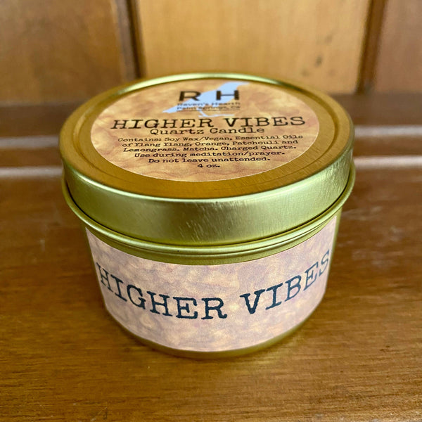 Higher Vibes Candle | Patchouli, Orange & Matcha Soy | Vegan: 6 oz