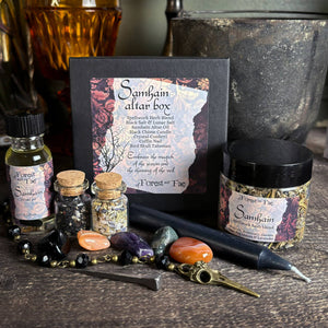 Samhain Altar Box • Witch Kit for Ritual & Spells • Halloween Gift Set  • Ancestry Altar