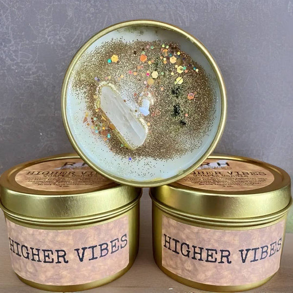 Higher Vibes Candle | Patchouli, Orange & Matcha Soy | Vegan: 6 oz