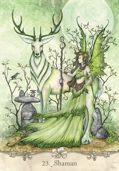 Fairy Wisdom Oracle | Charming Fairies, Angels, Dragons, Elves, & Other Elemental Guides | 64 Card Deck & Booklet