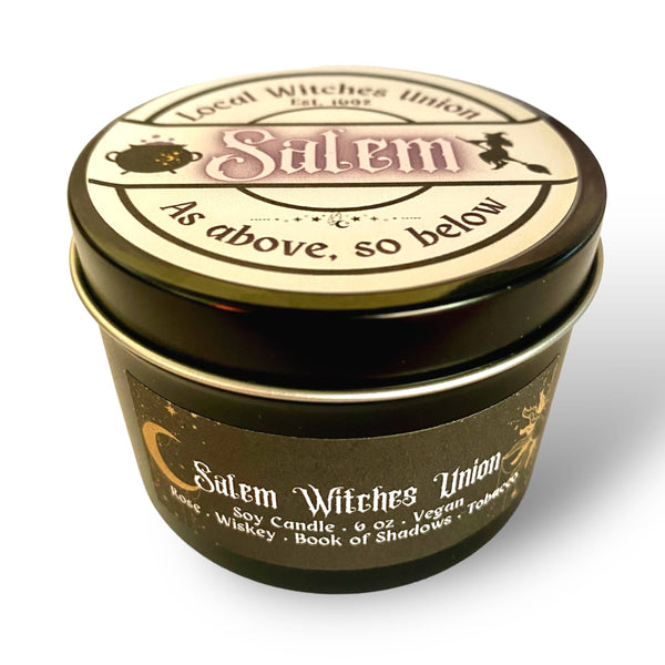 Salem Witches Union Candle | Rose & Whiskey Scent