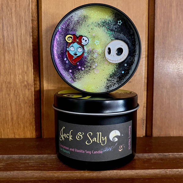 Jack & Sally Candle | Cinnamon and Vanilla | Vegan