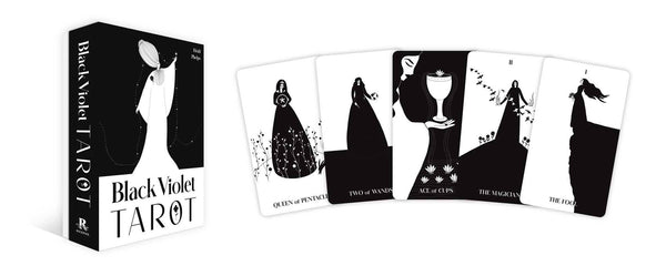 Black Violet Tarot | Black & White | Inspiration | Self-Expression | 80 Card Deck & Booklet