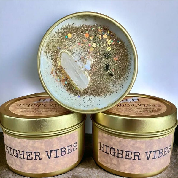 Higher Vibes Candle | Patchouli, Orange & Matcha Soy | Vegan: 6 oz