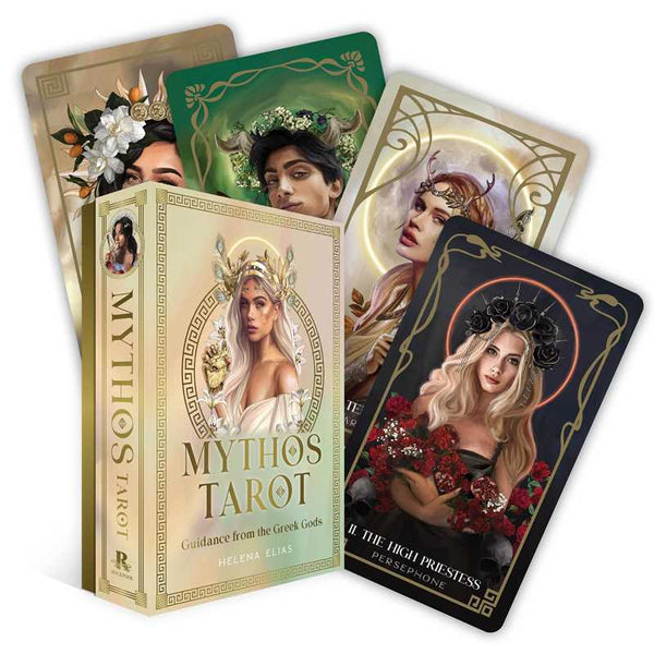 Mythos Tarot | Ancient Gods & Goddesses | Greek Mythology | Gorgeous 78 Card Deck & Booklet