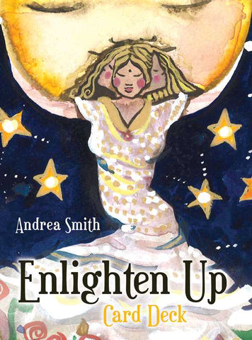 Enlighten Up Card Deck | Inspiration & Motivation | Inner Peace & Awareness | Hand Painted Art | 34 Card Deck & Booklet