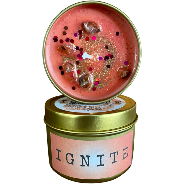 Ignite Sacral Chakra Candle 
Soy/Vegan