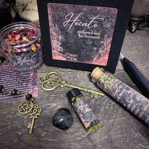 Hecate Enchanted Key DIY Kit • Witch Kit for Ritual & Spells • Skeleton Key