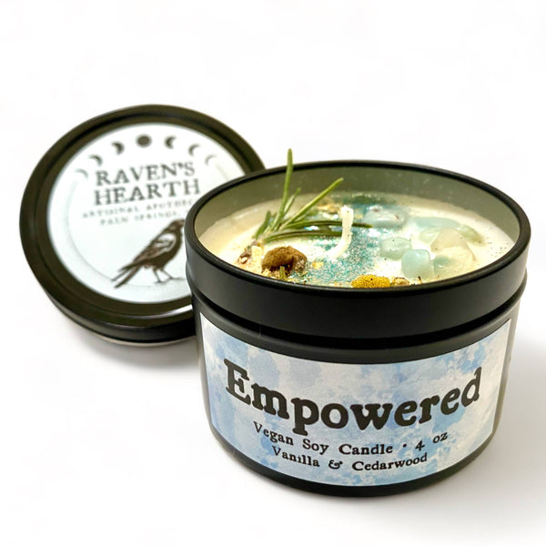 Empowered Soy Candle | Vanilla & Cedarwood | Vegan