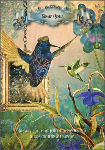 Hummingbird Wisdom Oracle | Mystical World of the Hummingbird | Expanded Messages, Affirmations, and Exercises to Deepen your Personal growth | 44 Card Deck & Booklet