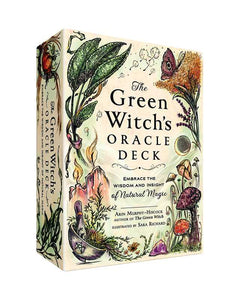 The Green Witch's Oracle Deck | Herbs | Crystals | Cottage Core | 50 Card Deck & Booklet