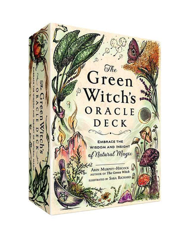 The Green Witch's Oracle Deck | Herbs | Crystals | Cottage Core | 50 Card Deck & Booklet