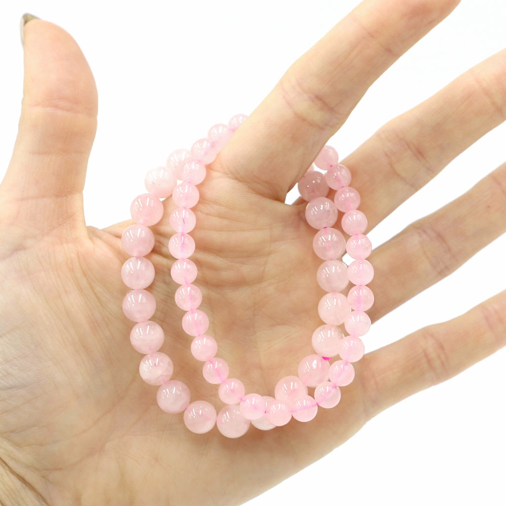 The Love and Healing Rose Quartz Crystal Bracelet | Moon Dance Charms